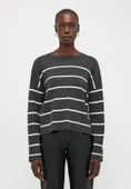 Only 15350243 Cizgili Kadin Sweat - Antrasit Cizgili - 1