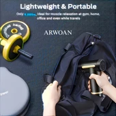 ARWOAN Mini Masaj Tabancası 6 Kademeli Derin Doku Kas Masaj Cihazı, Sessiz ve Taşınabilir thumbnail 4