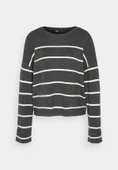 Only 15350243 Cizgili Kadin Sweat - Antrasit Cizgili - 5