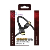 8K UHD HDMI 2.1 48 Gbps / 24K Gold / Alüminyum Gövdeli 8K 60Hz-4K 120Hz-2K 240HZ-FHD 240Hz Destekli Premium HDMI thumbnail 1