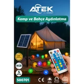 RGB Güneş Enerjili Boncuk Kamp Ve Bahçe Aydınlatma - 1