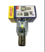 Motosiklet BA20D Dc 12-60 V 12 W 6500K Cob LED Uzun / Kısa Işık Far Ampul Beyaz (Bosch Tipi) thumbnail 5