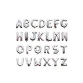 Gümüş Rengi Folyo Balon 1 Metre thumbnail 3