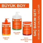 Cantu Büyük Boy Saç Bakım Seti- Şampuan+ Saç Kremi+ Bukle Belirginleştirici - Kıvırcık, Dalgalı Saçlar thumbnail 1