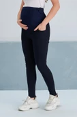 IŞŞIL 5034-Bilek Boy Pamuk Lycra Hamile Dar Paça Pantolon - 10
