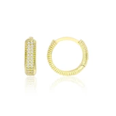 Su Yolu Mini Altın Küpe - 1