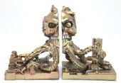 Steampunk Polyester Ahtapot Kitap Stoperi - 1