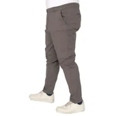 Büyük Beden Erkek Pantolon Keten Milano 20850 Haki thumbnail 3