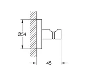 Grohe Essentials Bornoz Askısı, Altın, 40364GL1 - 2