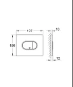 Grohe Arena Cosmopolitan Kumanda Paneli, Krom, 38858000 - 3