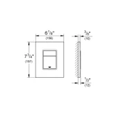 Grohe Skate Cosmopolitan Kumanda Paneli, Fırçalı Nikel, 38732EN0 - 2