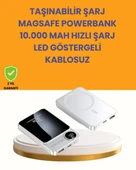 20W PD ve 15W Manyetik Kablosuz Şarj Destekli Taşınabilir Powerbank thumbnail 1