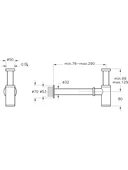 Artema Vitra Lavabo Sifonu T Tipi A45123 Krom - 4