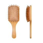 Bambu Dişli Tarak Ahşap Saç Fırçası thumbnail 4