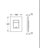Grohe Skate Cosmopolitan Kumanda Paneli, Titanium, 38732BR0 - 4
