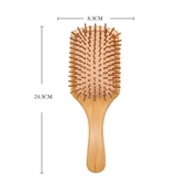 Bambu Dişli Tarak Ahşap Saç Fırçası thumbnail 2