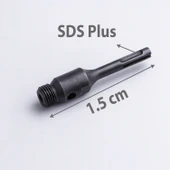 SDS Plus Punç Adaptörü Buat Açma Uyumlu Dayanıklı Metal Matkap Adaptörü Delme ve Kesme Aparatı thumbnail 2