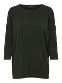 Only 15157920 Genis Yaka Dirsek Kol Kadın Body - Haki thumbnail 5