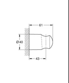 Grohe Tempesta Sabit Duş Askısı Krom, 28605001 - 2