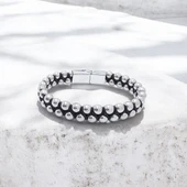 Hematit Ve Çelik Halatlı Erkek Bileklik 31832B18D1 thumbnail 4