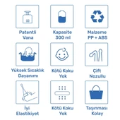 Waterpulse YT-300 Profesyonel Burun Temizleme Taşınabilir Nazal Bakım Burun Duşu Pembe - 7