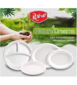 Roll-Up Nature Ekolojik Karton Kağıt Tek Kullanımlık Tabak - 26 Cm. - 25 Adetlik 1 Paket thumbnail 4