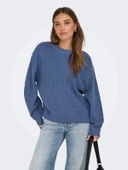 Only 15361110 0 Yaka Kadin Triko - Indigo - 1