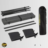 FUNKY CHAIRS Family XXL Katlanabilir Alüminyum Kamp Masası Siyah - 6