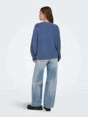 Only 15361110 0 Yaka Kadin Triko - Indigo - 4