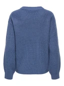 Only 15361110 0 Yaka Kadin Triko - Indigo - 5