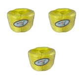 Favori İp Halat FH03 PP Naylon Burgulu Örgü Çamaşır İpi - Sarı - 100 Metre - 3 Adet thumbnail 1