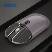 Schitec M203 Çift Modlu Taşınabilir Optik Kablosuz 2.4GHz ve Bluetooth Bağlantılı Süper Sessiz Mouse Lila - 3