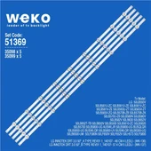 Wkset-6369 35098X5 35099X5  Lg Innotek Drt 3.0 50 A/B Type 103,4 Cm Birleştirilmiş Led Kodu 5 Adet Led Bar thumbnail 1