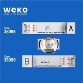 Wkset-6369 35098X5 35099X5  Lg Innotek Drt 3.0 50 A/B Type 103,4 Cm Birleştirilmiş Led Kodu 5 Adet Led Bar thumbnail 2