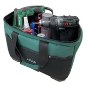 Loas LSTCTK18-PT Plastik Tabanlı Kapaklı Orta Boy Alet Taşıma Çantası thumbnail 3