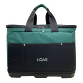 Loas LSTCTK18-PT Plastik Tabanlı Kapaklı Orta Boy Alet Taşıma Çantası thumbnail 1