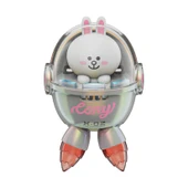 Astronot Klima Süsü Oto Koku Klipsi Işıklı Beyaz Tavşan thumbnail 1