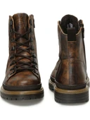 LUMBERJACK KAHVE HAKİKİ DERİ FERMUARLI COMFORT CASUAL BOT thumbnail 7