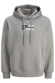 Jack&jones 12268422 Kapsonlu Erkek Sweat - Gri - 4
