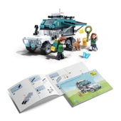 Ogi Mogi Toys Eğitici Bloklar Işıklı Mavi Karavan 298 Parça, Lego Uyumlu Yapı Seti - 4