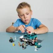Ogi Mogi Toys Eğitici Bloklar Işıklı Mavi Karavan 298 Parça, Lego Uyumlu Yapı Seti - 5