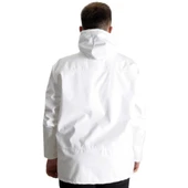 Büyük Beden Erkek Kapüşonlu Mont Waterproof Softshell 21235 Beyaz thumbnail 3