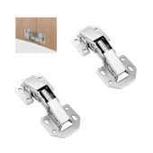 2 Adet Tas Deliksiz Mobilya Dolap Menteşesi - 1