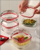 Paşabahçe 96887 Plus Silikon Contalı Kapaklı Saklama Kabı Seti 395 Cc 6 Adet thumbnail 3