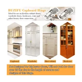 10 Adet Tas Deliksiz Mobilya Dolap Menteşesi - 9