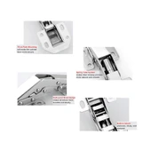 2 Adet Tas Deliksiz Mobilya Dolap Menteşesi - 6