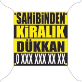 SAHİBİNDEN KİRALIK DÜKKAN BRANDA AFİŞ 100X100 CM - 1