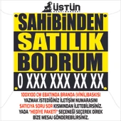 SAHİBİNDEN SATILIK BODRUM 100X100 BRANDA AFİŞ - 1
