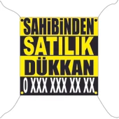 SAHİBİNDEN SATILIK DÜKKAN BRANDA AFİŞ 100X100 CM - 2