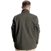 Büyük Beden Erkek Mont Waterproof Softshell 21232 Haki thumbnail 4